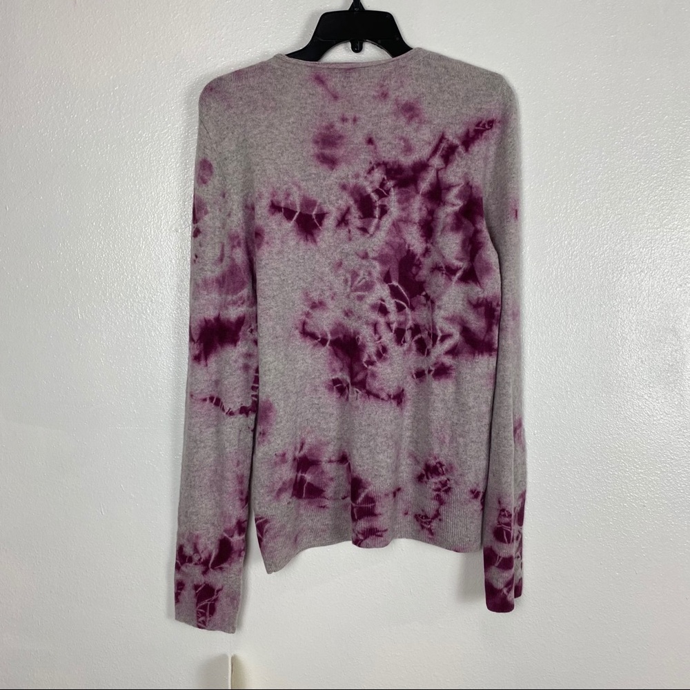 RAQUEL ALLEGRA Tie Dye Cashmere Slim Sweater Pink - Picture 11 of 15